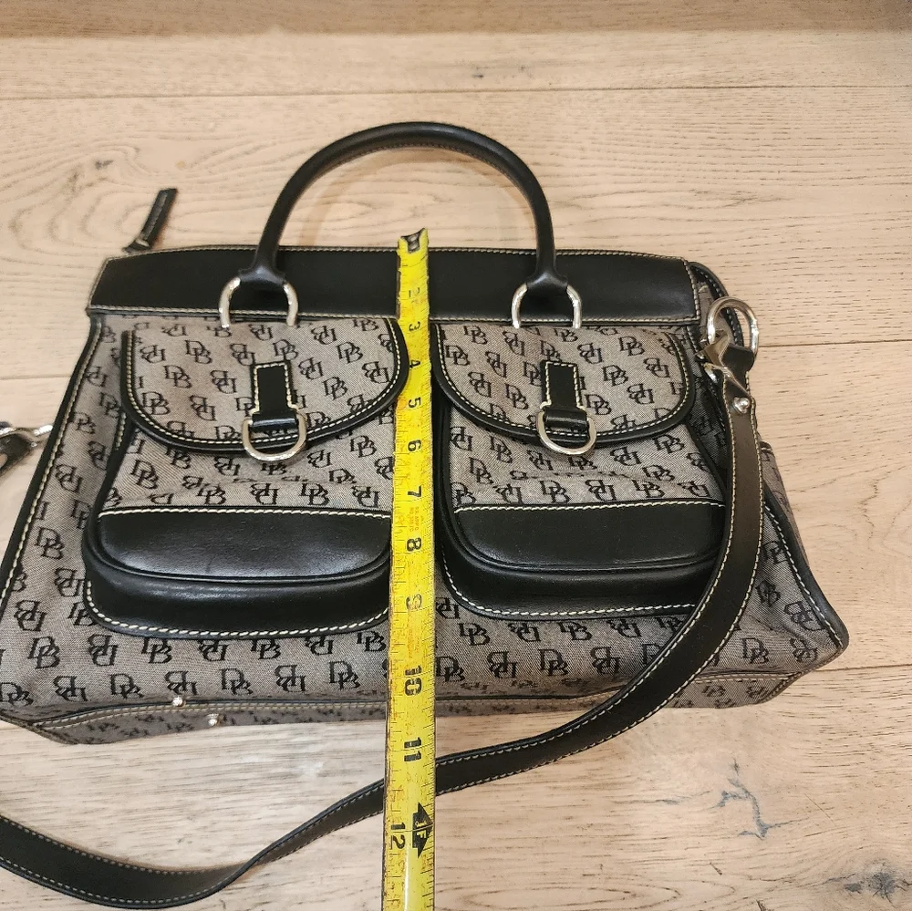 Dooney & Bourke Signature Jacquard Double Pocket Tote